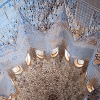 Richly decorated ceiling
