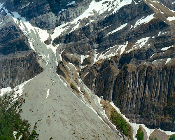 Scree and old snow